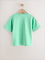 Bright Green Graphic Heavyweight Short Sleeve T-Shirt