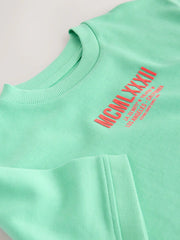 Bright Green Graphic Heavyweight Short Sleeve T-Shirt