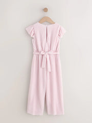 NEXT - Pink Plisse Jumpsuit (3-16yrs)
