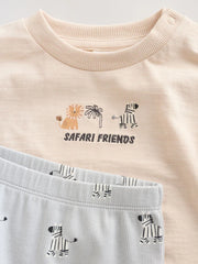 Monochrome Safari Baby Top and Leggings Set 2 Piece (0mths-3yrs)