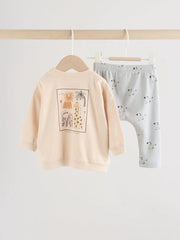 Monochrome Safari Baby Top and Leggings Set 2 Piece (0mths-3yrs)