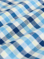 Blue Gingham Single Oxford Shirt (3-16yrs)