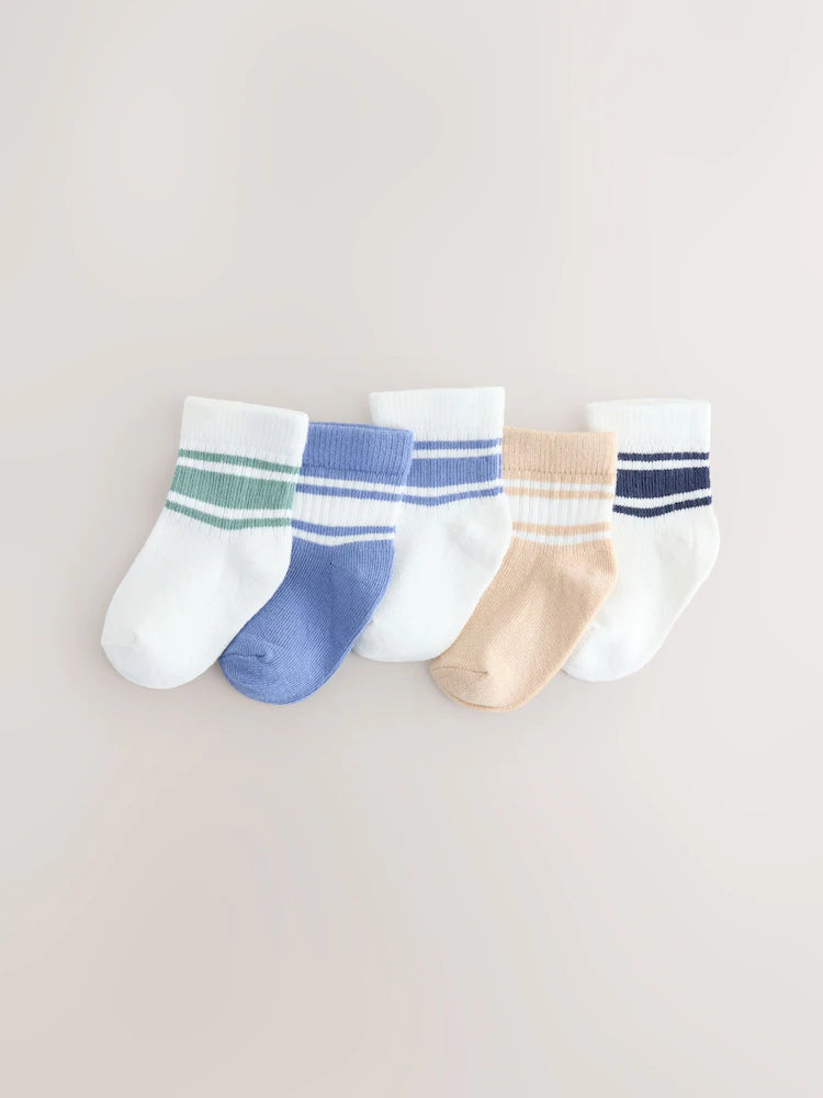 Blue Baby Socks 5 Pack