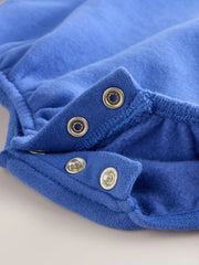 Neutral/Blue Characters Baby Twill Dungarees and Bodysuit Set