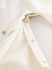 Neutral/Blue Characters Baby Twill Dungarees and Bodysuit Set