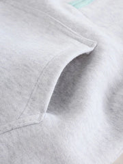Grey Colour block Hooded Baby Sweat Romper (0mths-3yrs)
