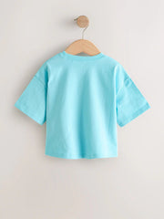 NEXT - NCNMD-Lightweight Tops-Blue Dog Short Sleeve T-Shirt