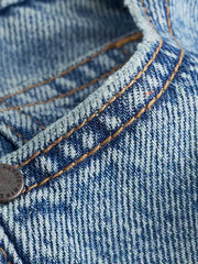Mid Blue Denim Jort Shorts (3-16yrs)