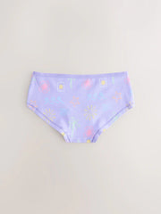 Pink/Lilac Print Hipster Briefs 5 Pack (2-16yrs)