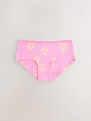 Pink/Lilac Print Hipster Briefs 5 Pack (2-16yrs)