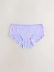 Pink/Lilac Print Hipster Briefs 5 Pack (2-16yrs)