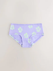 Pink/Lilac Print Hipster Briefs 5 Pack (2-16yrs)