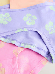 Pink/Lilac Print Hipster Briefs 5 Pack (2-16yrs)