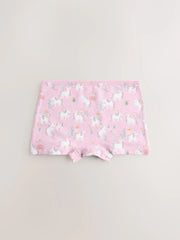Pink Unicorn Short Briefs 5 Pack (2-16yrs)
