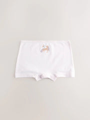 Pink Unicorn Short Briefs 5 Pack (2-16yrs)