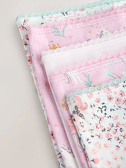 Pink Unicorn Short Briefs 5 Pack (2-16yrs)