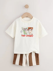 Ecru Toy Story T-Shirt and Shorts Set (3mths-8yrs)