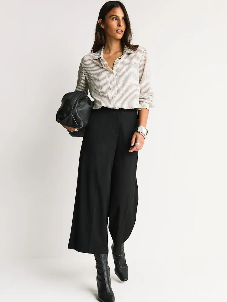 Black Tailored Culottes