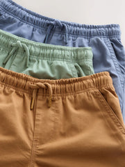 Blue/Orange 3 Pack Shorts (3-16yrs)