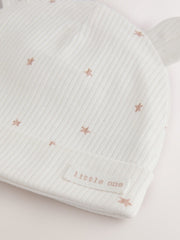 Cream Hello World Baby Sleepsuit and Hat Set (0-9mths)
