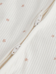 Cream Hello World Baby Sleepsuit and Hat Set (0-9mths)