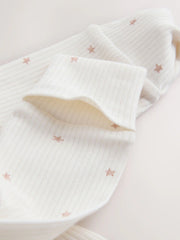 Cream Hello World Baby Sleepsuit and Hat Set (0-9mths)