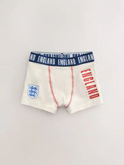 Red/White/Navy England FA Trunks 3 Pack (2-14yrs)