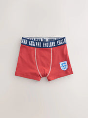 Red/White/Navy England FA Trunks 3 Pack (2-14yrs)