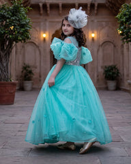 Lilac Cape Style Frock - Blue
