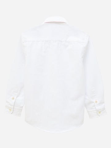 White Button Down Casual Shirt Brumano Pakistan