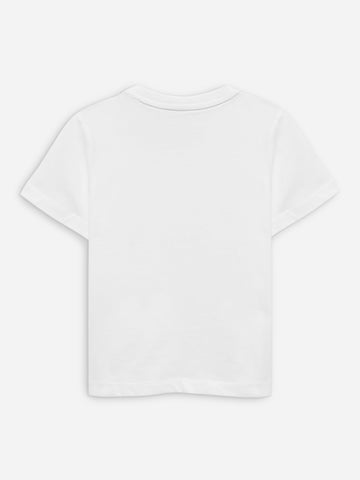 White 100% Cotton Casual Tee