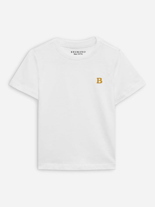 White 100% Cotton Casual Tee