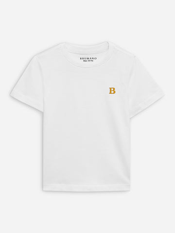 White 100% Cotton Casual Tee