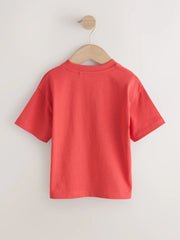 Red Short Sleeve Plain T-Shirt (3mths-7yrs)