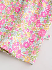 Pink Flower Rib Top and Leggings Baby Set 2 Piece (0mths-2yrs)