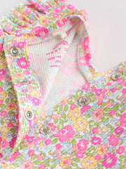 Pink Flower Rib Top and Leggings Baby Set 2 Piece (0mths-2yrs)