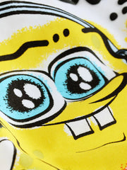 White Graffiti Spongebob T-Shirt (3-16yrs)