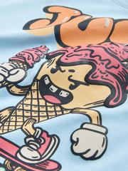 Blue Ice Cream Short Sleeve Graphic T-Shirt (3-16yrs)