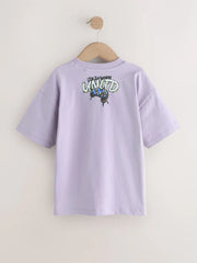 Lilac Purple Short Sleeve Graphic T-Shirt (3-16yrs)