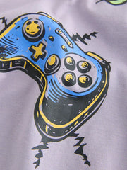 Lilac Purple Short Sleeve Graphic T-Shirt (3-16yrs)