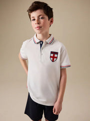 White England Football Polo Shirt (3-16yrs)