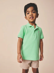Bright Green Short Sleeve Polo Shirt (3mths-7yrs)