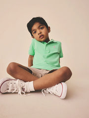 Bright Green Short Sleeve Polo Shirt (3mths-7yrs)