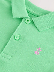 Bright Green Short Sleeve Polo Shirt (3mths-7yrs)