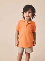 Bright Orange Short Sleeve Polo Shirt (3mths-7yrs)