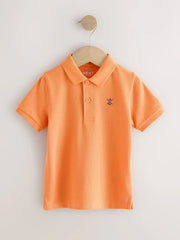 Bright Orange Short Sleeve Polo Shirt (3mths-7yrs)