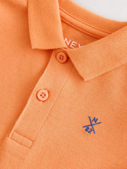 Bright Orange Short Sleeve Polo Shirt (3mths-7yrs)