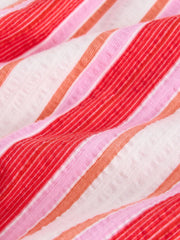 Red/Pink Stripe Textured Shorts (3-16yrs)