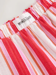 Red/Pink Stripe Textured Shorts (3-16yrs)