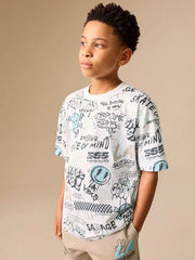 Stone Short Sleeve T-Shirt and Shorts Set (3-16yrs)